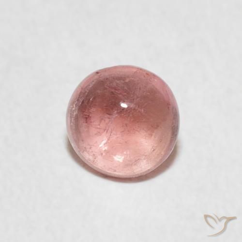 0.57ct Natural Light Pink Tourmaline, Round, Transparent