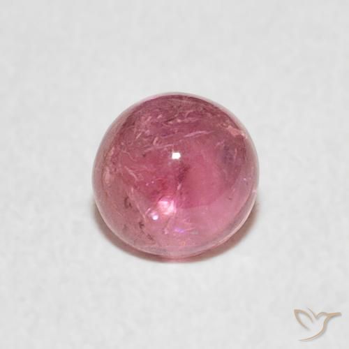 0.63ct Natural Hot Pink Tourmaline, Round, Transparent