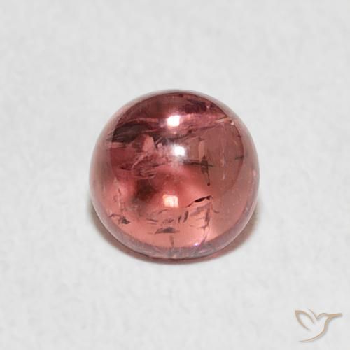 1.00ct Natural Deep Pink Tourmaline, Round, Transparent