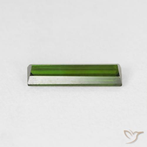 Tourmaline Gemstone in 10.4 x 2.8 mm Size for Sale, Tourmaline Stone in Earthy Green Color