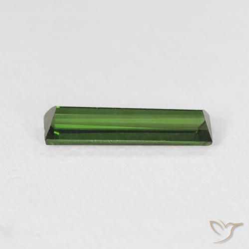 Tourmaline Gemstone in 9.9 x 2.7 mm Size for Sale, Tourmaline Stone in Dark Green Color