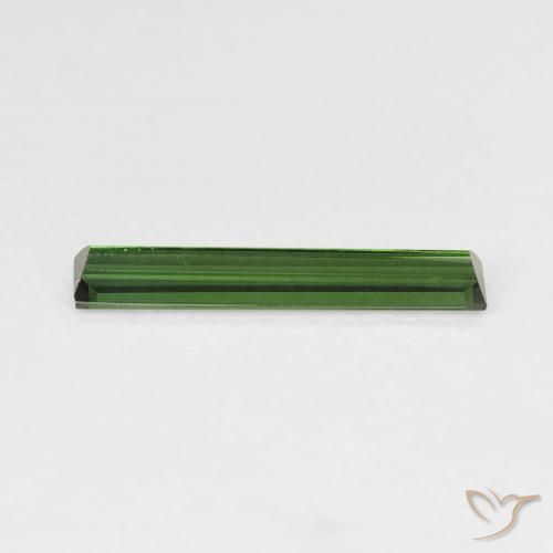 Tourmaline Gemstone in 16.7 x 2.8 mm Size for Sale, Tourmaline Stone in Dark Green Color
