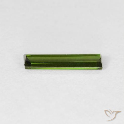 Tourmaline Gemstone in 10.5 x 2.7 mm Size for Sale, Tourmaline Stone in Dark Green Color