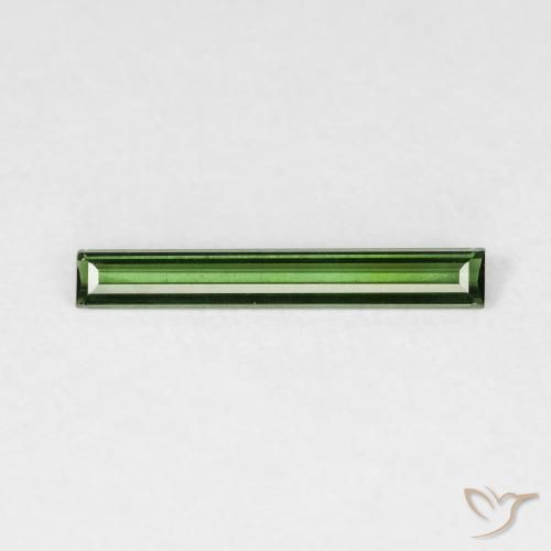 0.44ct Natural Forest Green Tourmaline, Baguette, VVS-VS
