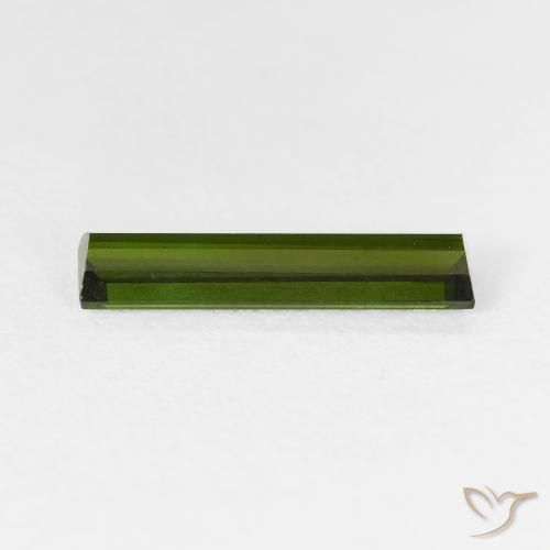 Tourmaline Gemstone in 15.2 x 3.8 mm Size for Sale, Tourmaline Stone in Earthy Green Color