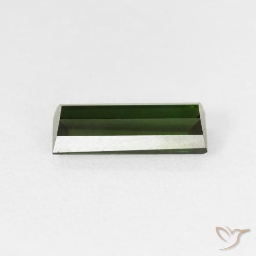 Tourmaline Gemstone in 10.6 x 4.3 mm Size for Sale, Tourmaline Stone in Dark Green Color