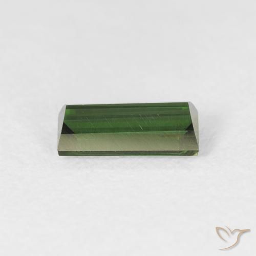 Tourmaline Gemstone in 7.9 x 3.6 mm Size for Sale, Tourmaline Stone in Earthy Green Color