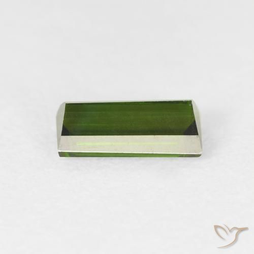 Tourmaline Gemstone in 8.1 x 3.7 mm Size for Sale, Tourmaline Stone in Forest Green Color