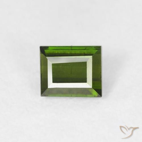 0.46ct Natural Forest Green Tourmaline, Baguette, VS
