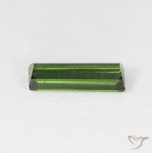Tourmaline Gemstone in 9.4 x 3 mm Size for Sale, Tourmaline Stone in Forest Green Color