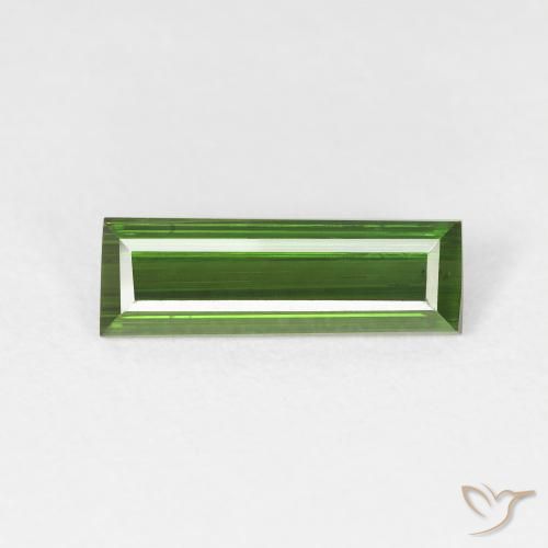 1.27ct Natural Forest Green Tourmaline, Baguette, VS