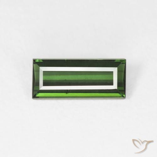 0.90ct Natural Forest Green Tourmaline, Baguette, VS
