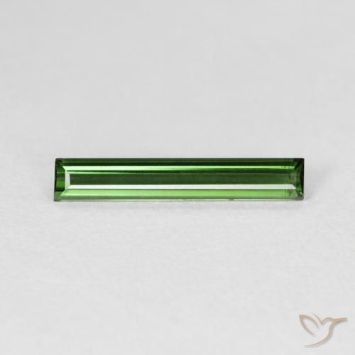 0.83ct Natural Earthy Green Tourmaline, Baguette, VVS-VS