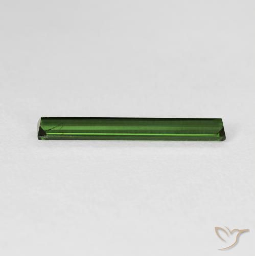 Tourmaline Gemstone in 18.7 x 2.7 mm Size for Sale, Tourmaline Stone in Earthy Green Color