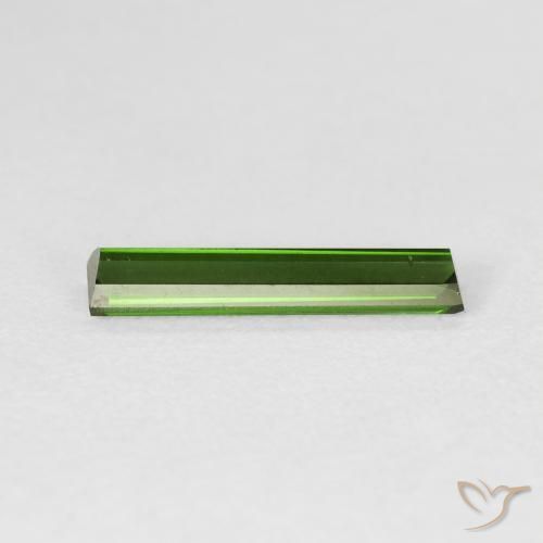 Tourmaline Gemstone in 14.8 x 3 mm Size for Sale, Tourmaline Stone in Earthy Green Color