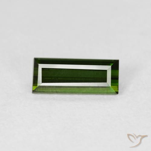 1.21ct Natural Forest Green Tourmaline, Baguette, VS