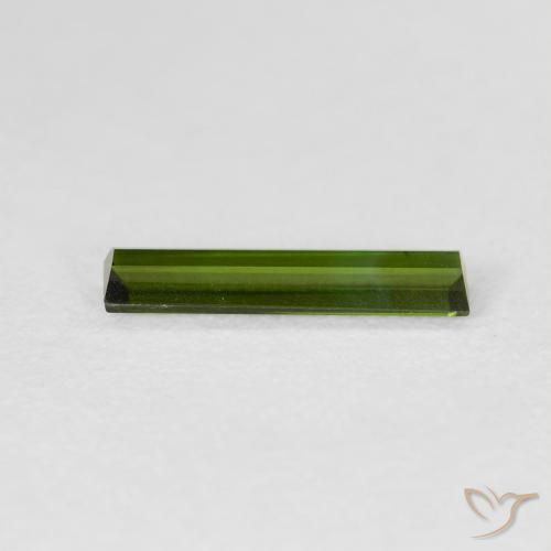 Tourmaline Gemstone in 12.3 x 2.8 mm Size for Sale, Tourmaline Stone in Medium Green Color