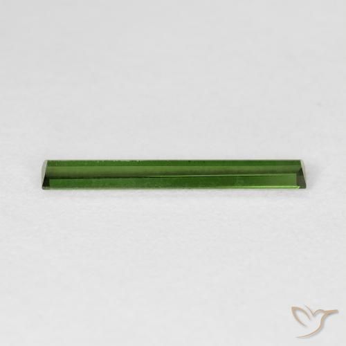 Tourmaline Gemstone in 17.7 x 2.6 mm Size for Sale, Tourmaline Stone in Dark Green Color