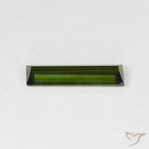 Tourmaline Gemstone in 11.8 x 3.3 mm Size for Sale, Tourmaline Stone in Earthy Green Color