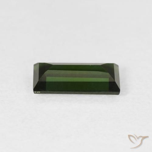 Tourmaline Gemstone in 8.8 x 4.4 mm Size for Sale, Tourmaline Stone in Dark Green Color
