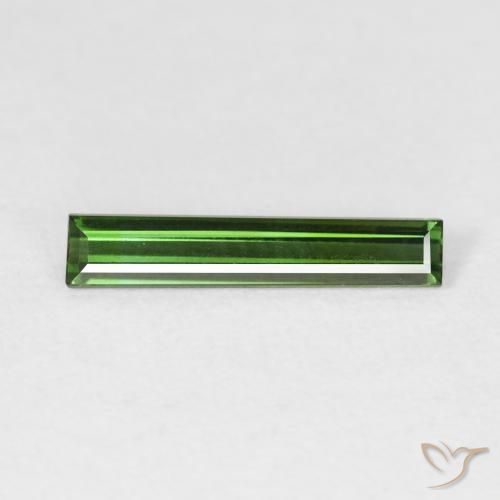 0.83ct Natural Forest Green Tourmaline, Baguette, VVS