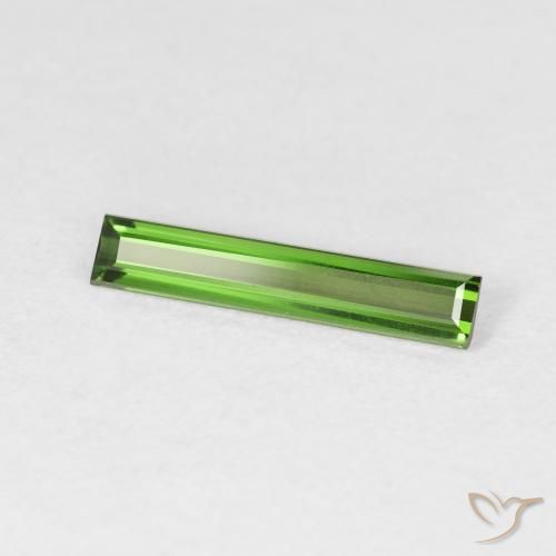 0.72ct Natural Dark Green Tourmaline, Baguette, VVS