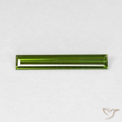 0.55ct Natural Forest Green Tourmaline, Baguette, VVS