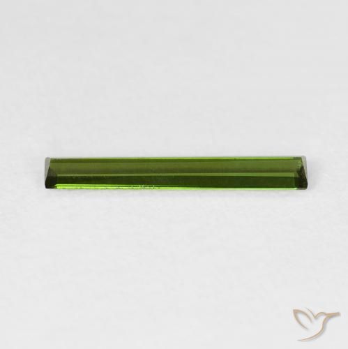 Tourmaline Gemstone in 14.7 x 2.4 mm Size for Sale, Tourmaline Stone in Forest Green Color