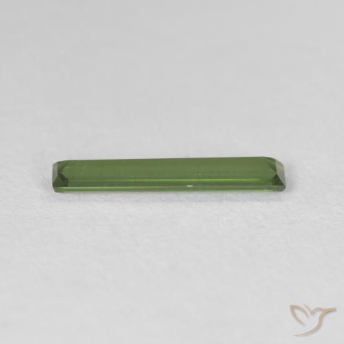Tourmaline Gemstone in 12.1 x 2.2 mm Size for Sale, Tourmaline Stone in Forest Green Color