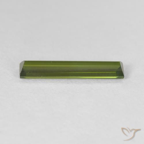 Tourmaline Gemstone in 14 x 3 mm Size for Sale, Tourmaline Stone in Earthy Green Color