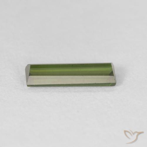 Tourmaline Gemstone in 9.7 x 3 mm Size for Sale, Tourmaline Stone in Dark Green Color