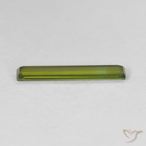 Tourmaline Gemstone in 14.6 x 2.3 mm Size for Sale, Tourmaline Stone in Earthy Green Color
