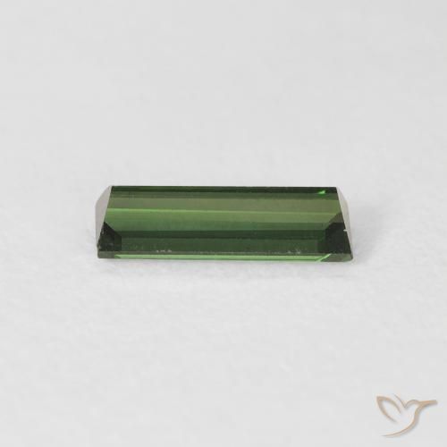 Tourmaline Gemstone in 8.8 x 3 mm Size for Sale, Tourmaline Stone in Dark Green Color