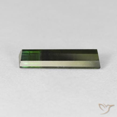 Tourmaline Gemstone in 13.8 x 3.5 mm Size for Sale, Tourmaline Stone in Very Dark Green Color