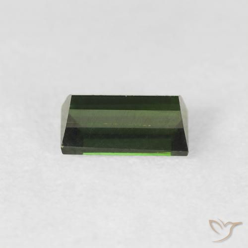 Tourmaline Gemstone in 6.6 x 3.9 mm Size for Sale, Tourmaline Stone in Very Dark Green Color
