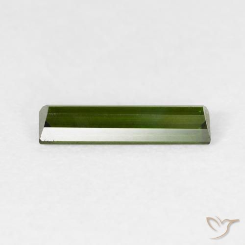 Tourmaline Gemstone in 10.9 x 2.9 mm Size for Sale, Tourmaline Stone in Dark Green Color