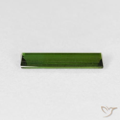 Tourmaline Gemstone in 11.7 x 2.7 mm Size for Sale, Tourmaline Stone in Earthy Green Color