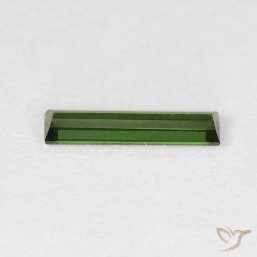 Tourmaline Gemstone in 10.6 x 2.7 mm Size for Sale, Tourmaline Stone in Earthy Green Color