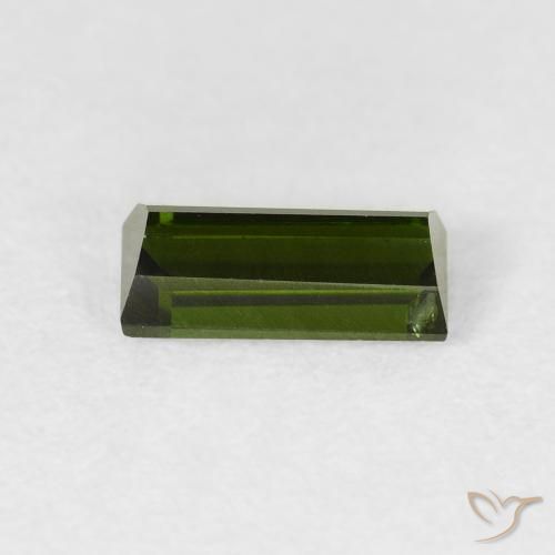 Tourmaline Gemstone in 7.7 x 3.5 mm Size for Sale, Tourmaline Stone in Deep Green Color