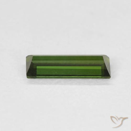 Tourmaline Gemstone in 8.6 x 3.3 mm Size for Sale, Tourmaline Stone in Forest Green Color