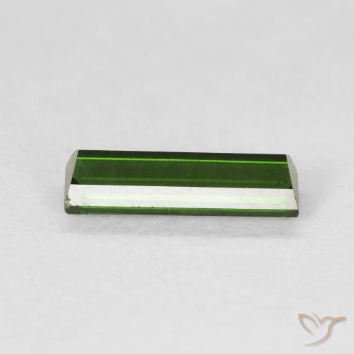 Tourmaline Gemstone in 11.3 x 3.3 mm Size for Sale, Tourmaline Stone in Deep Green Color
