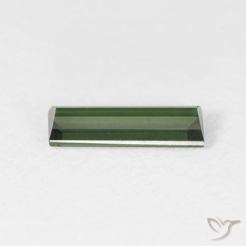 Tourmaline Gemstone in 9.9 x 3.3 mm Size for Sale, Tourmaline Stone in Earthy Green Color