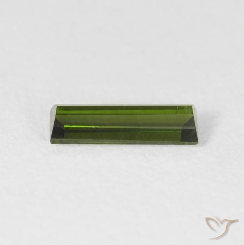 Tourmaline Gemstone in 8.9 x 3.1 mm Size for Sale, Tourmaline Stone in Earthy Green Color