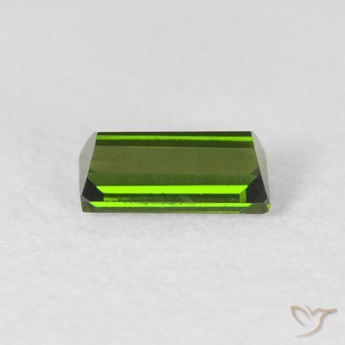 Tourmaline Gemstone in 6.3 x 3 mm Size for Sale, Tourmaline Stone in Earthy Green Color