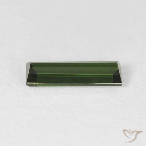 Tourmaline Gemstone in 9.7 x 3.3 mm Size for Sale, Tourmaline Stone in Earthy Green Color