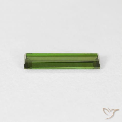 Tourmaline Gemstone in 10.1 x 2.9 mm Size for Sale, Tourmaline Stone in Dark Green Color