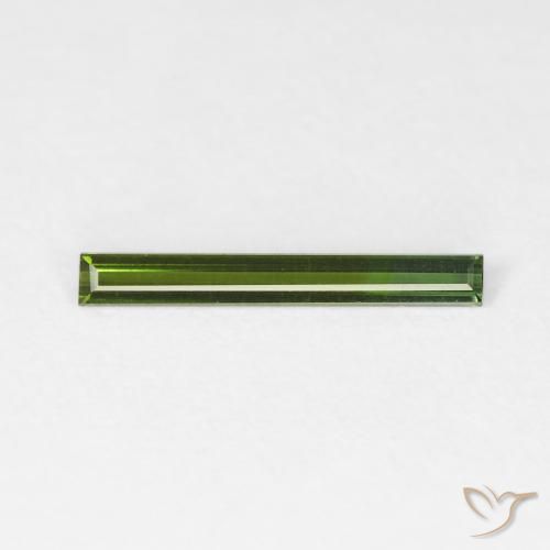 0.41ct Natural Forest Green Tourmaline, Baguette, VVS