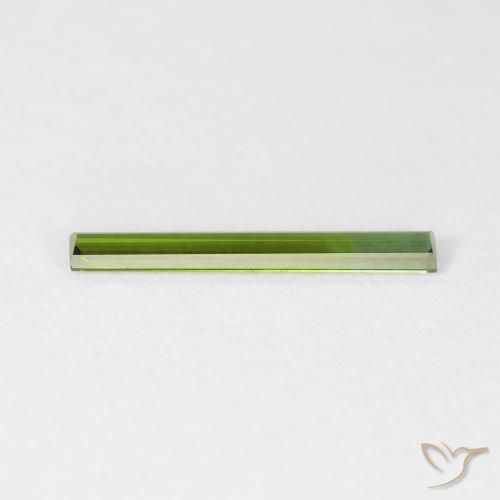 Tourmaline Gemstone in 14.4 x 1.9 mm Size for Sale, Tourmaline Stone in Forest Green Color