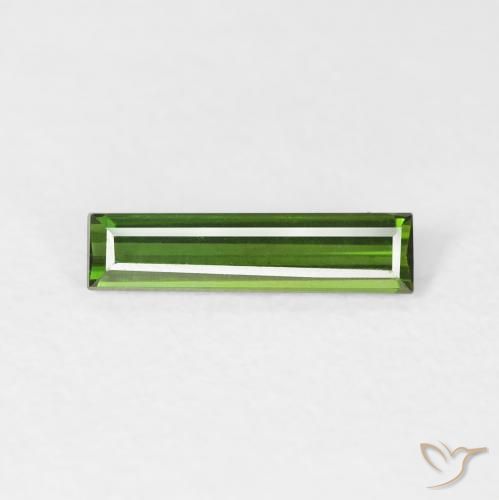 0.46ct Natural Earthy Green Tourmaline, Baguette, VVS