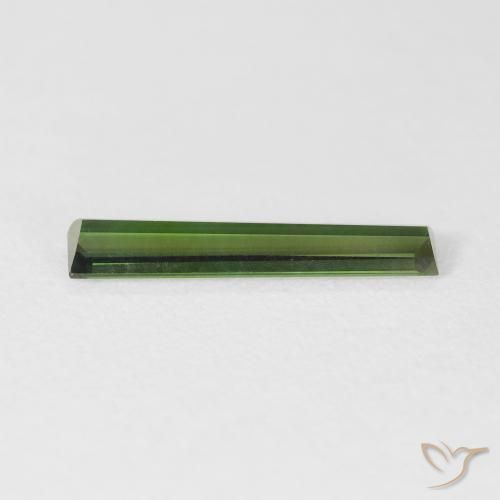 Tourmaline Gemstone in 15.5 x 3.1 mm Size for Sale, Tourmaline Stone in Dark Green Color